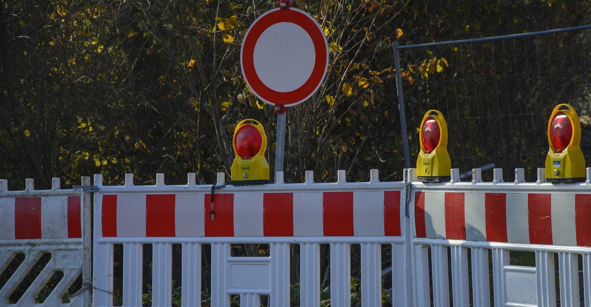 Schmuckbild: Straßensperrung