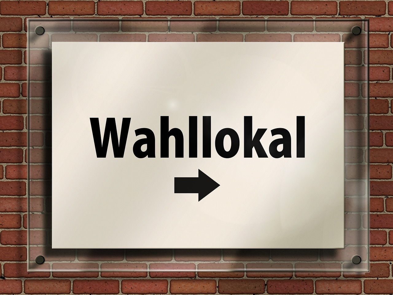 Schmuckbild: Wahllokalschild